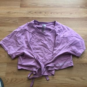 Gymshark lavender tie top